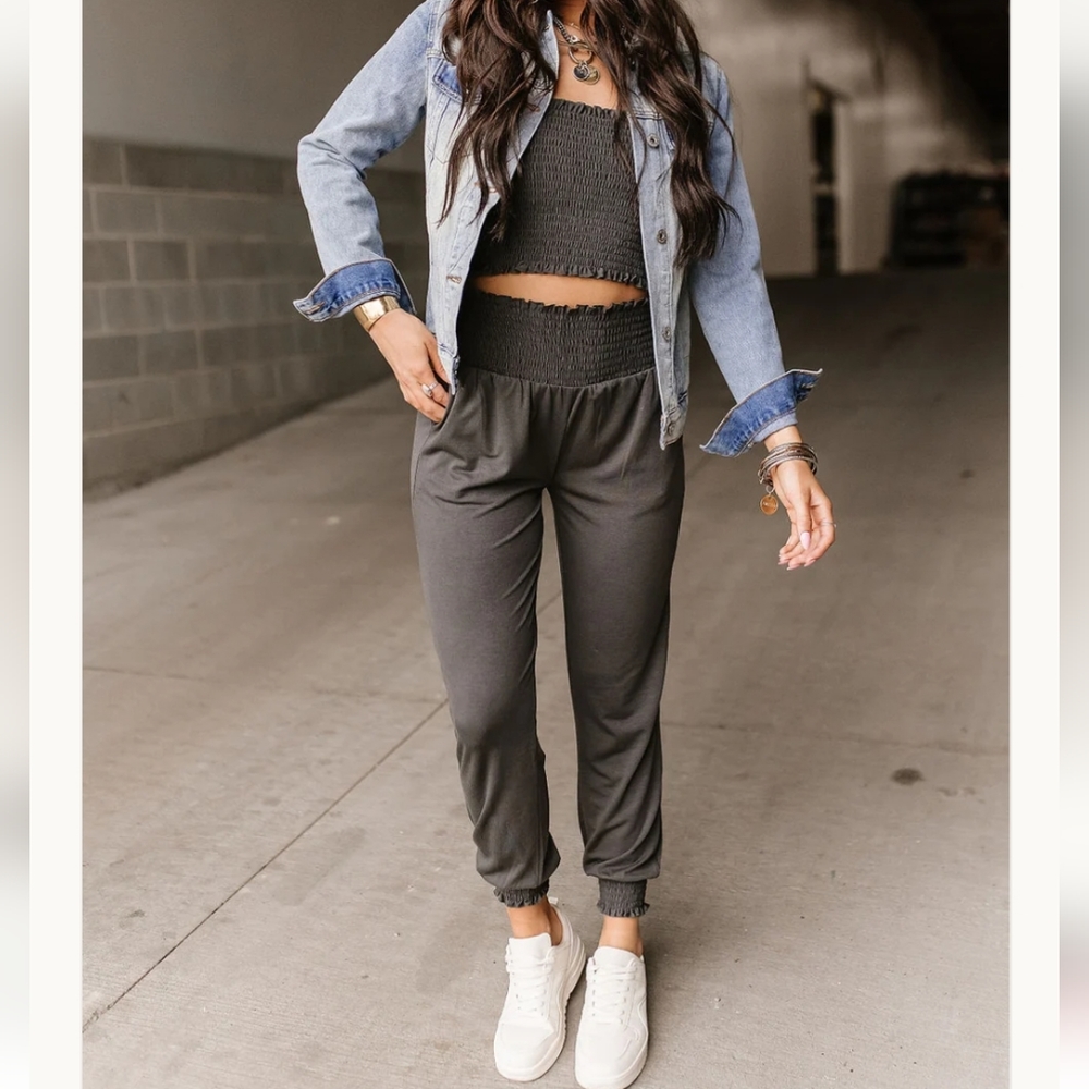 Two piece smocked set